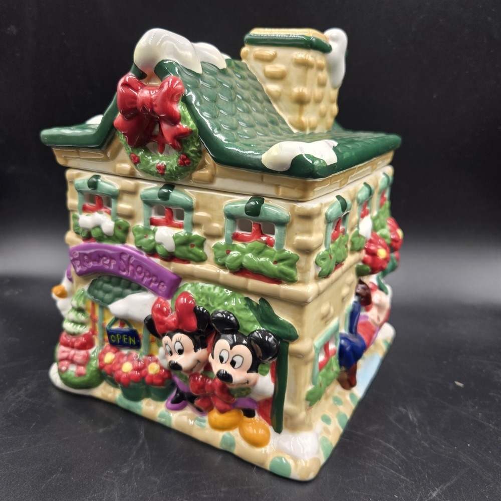 Vtg Disney Welcomes 2000 Mickey & Friends Cookie Jar or Votive Light House Y2k